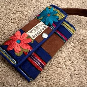 Guatemala Tropical Embroidered Wallet Wristlet